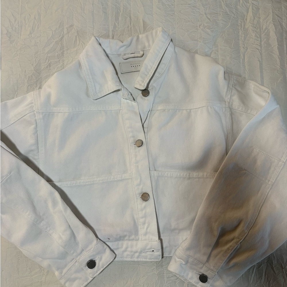 Blank NYC White Denim Jacket